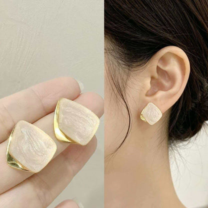 雙層簡約耳環－商品主圖｜https://igowo.tw/