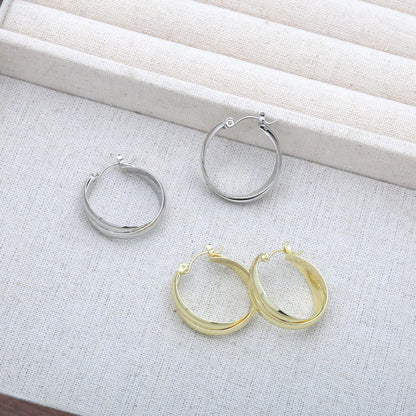 圓圈復古簡約飾品－4/金色款實拍｜https://igowo.tw/