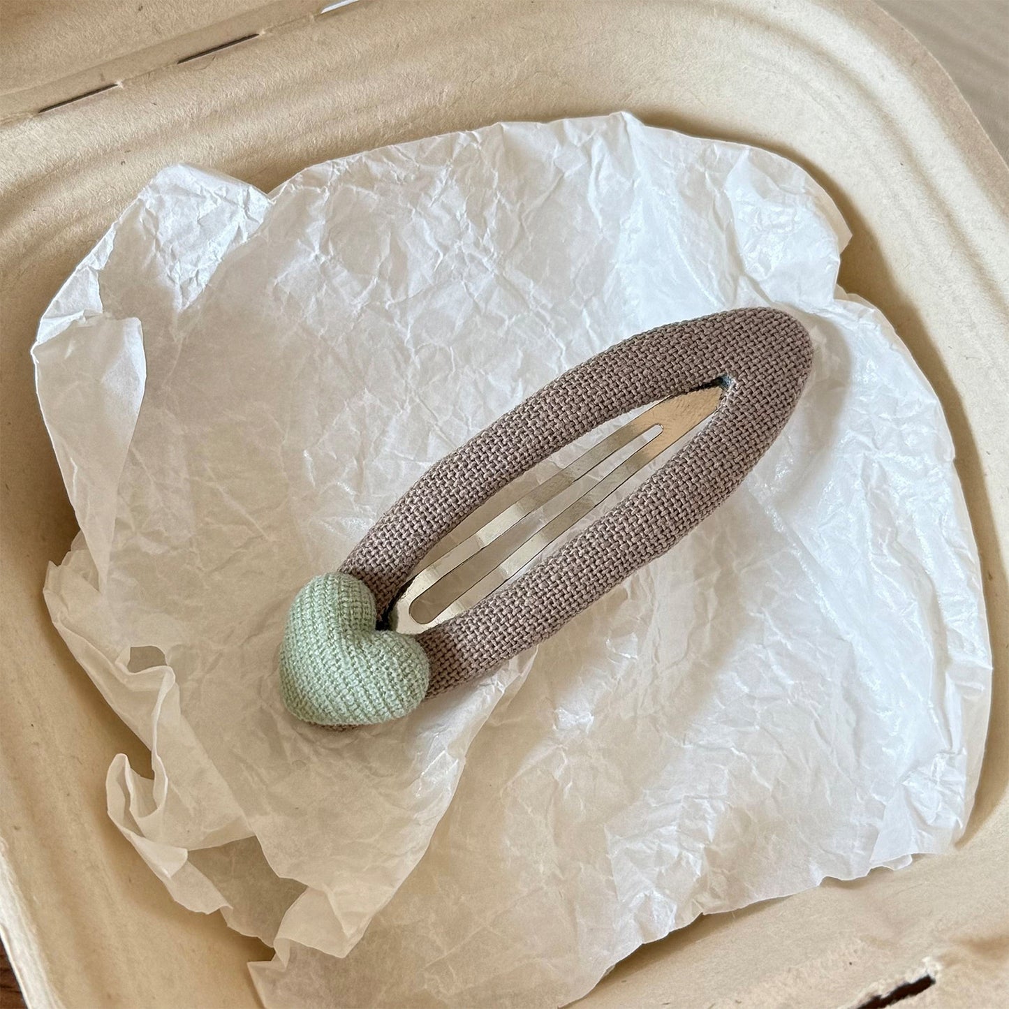 波點橢圓簡約髮夾
