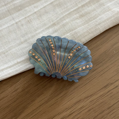 醋酸板材貝殼鑲鑽髮夾