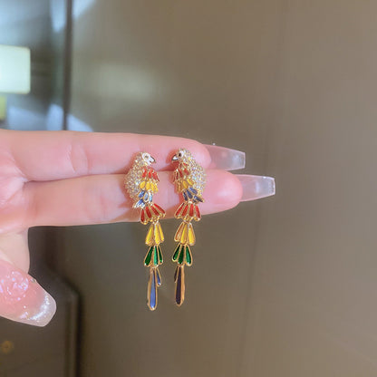 琺瑯花朵水滴簡約耳環－細節特寫39｜https://igowo.tw/