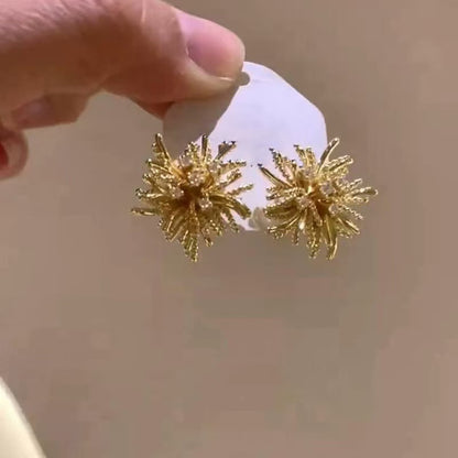 多巴胺彩色花朵耳釘春夏甜美小清新耳環小巧時尚百搭高級感耳飾女
