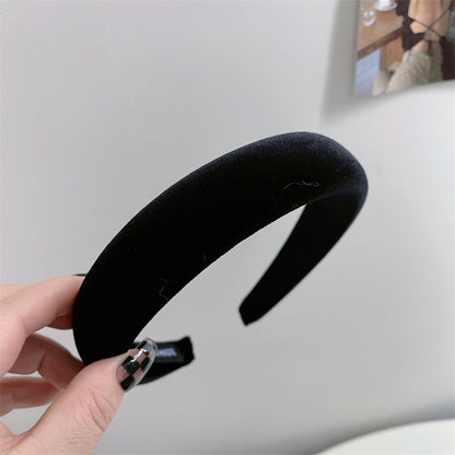 絨面復古髮箍