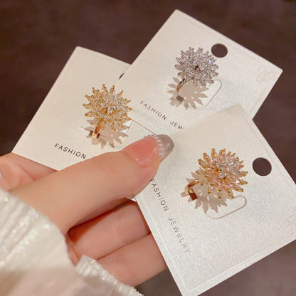 鋯石雪花可調式戒指－商品主圖｜https://igowo.tw/