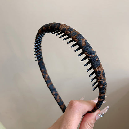 豹紋簡約髮箍