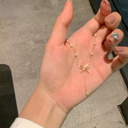 珍珠鈦鋼墜飾項鍊