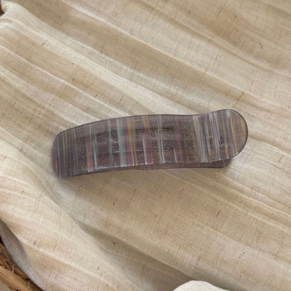 格紋波點髮夾－綠色波點款細節｜https://igowo.tw/