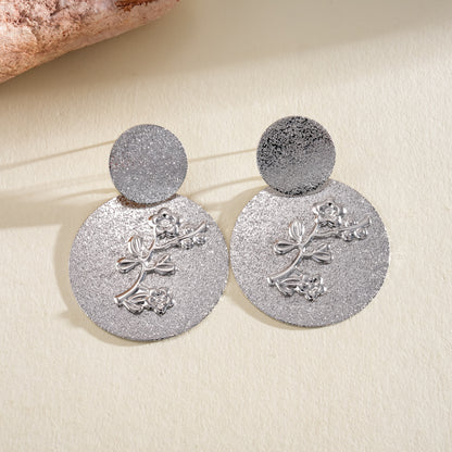 金屬貝殼海星誇張耳釘－細節特寫22｜https://igowo.tw/