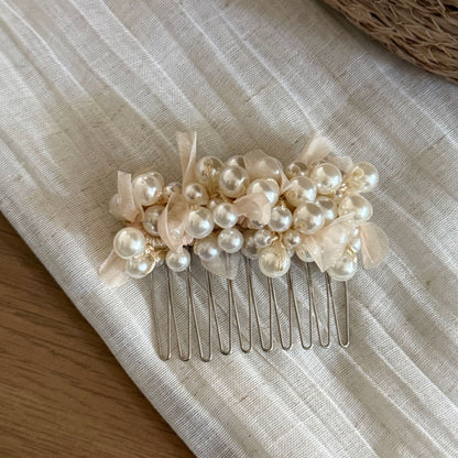 珍珠花朵鯊魚夾
