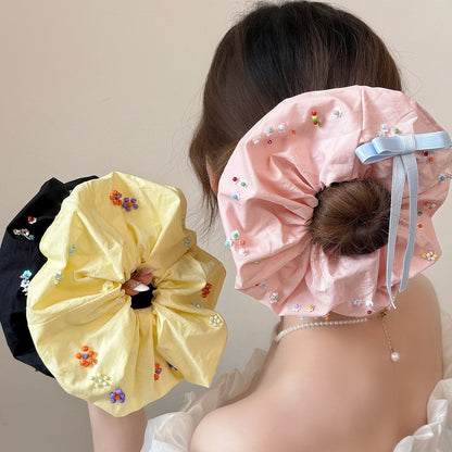 彩色串珠大腸圈髮圈－商品主圖｜https://igowo.tw/