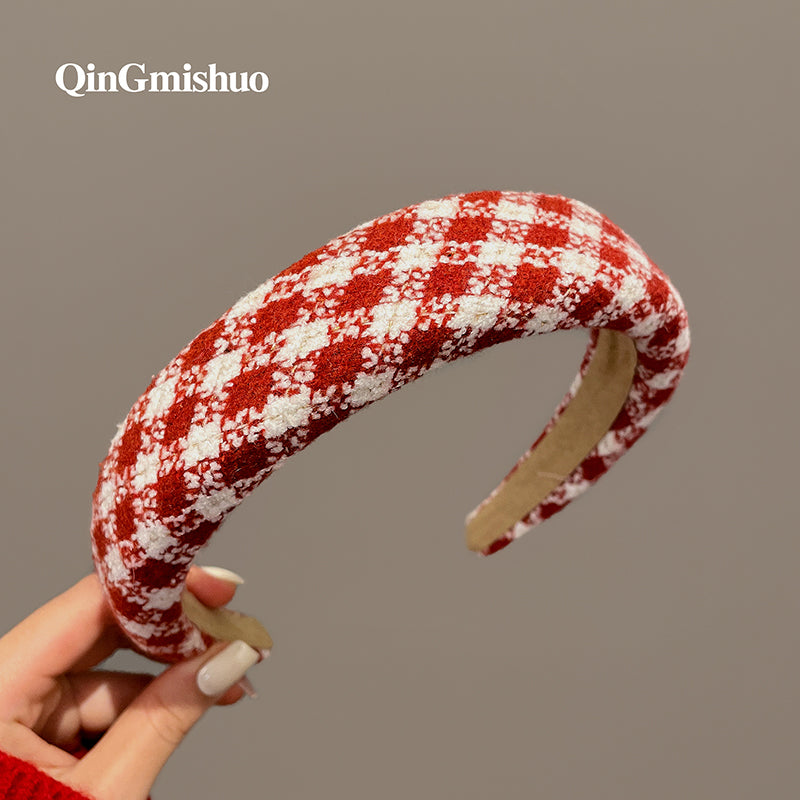 紅色簡約髮箍－細節特寫5｜https://igowo.tw/