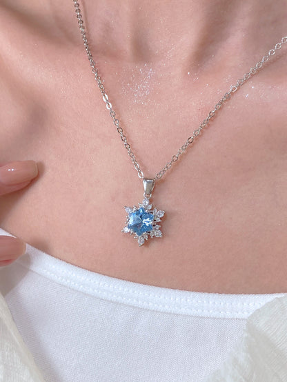 鋯石雪花簡約項鍊－kc金 黑紅款細節22｜https://igowo.tw/