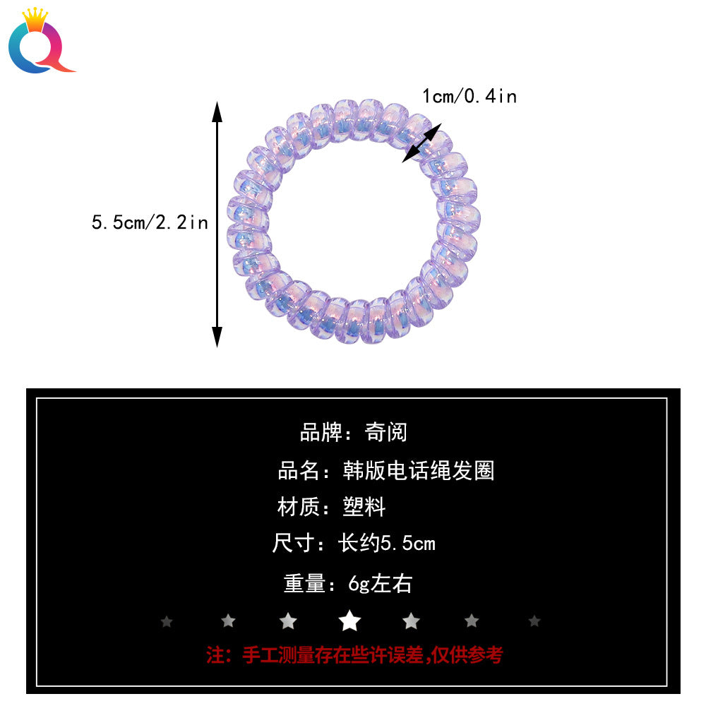 紫色簡約髮圈－細節特寫1｜https://igowo.tw/