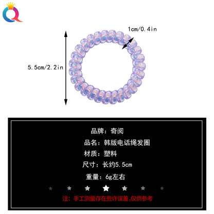 紫色簡約髮圈－細節特寫1｜https://igowo.tw/