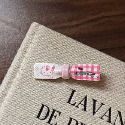 紅色貓咪領結髮夾