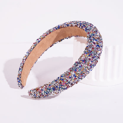鋯石寬版鑲鑽髮箍