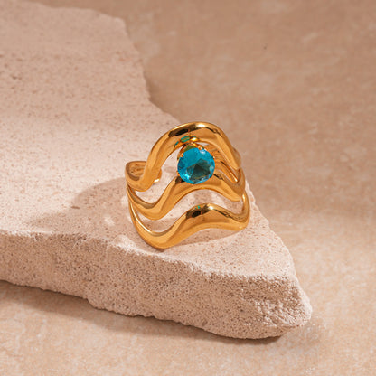 橢圓鑲鑽可調式戒指－細節特寫39｜https://igowo.tw/