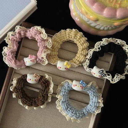 棕色貓咪髮圈－商品主圖｜https://igowo.tw/