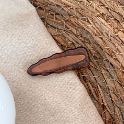 豹紋簡約髮夾