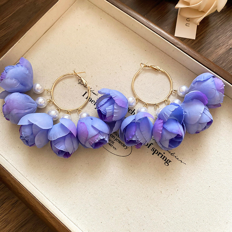 花朵流蘇耳環－細節特寫46｜https://igowo.tw/