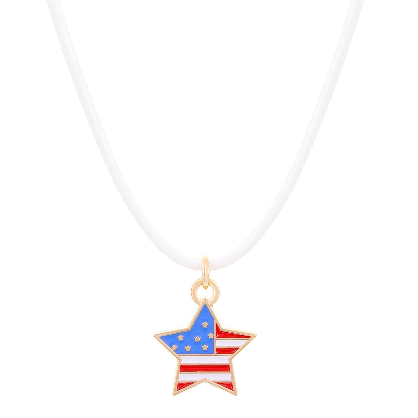 撞色愛心星星項鍊－細節特寫3｜https://igowo.tw/