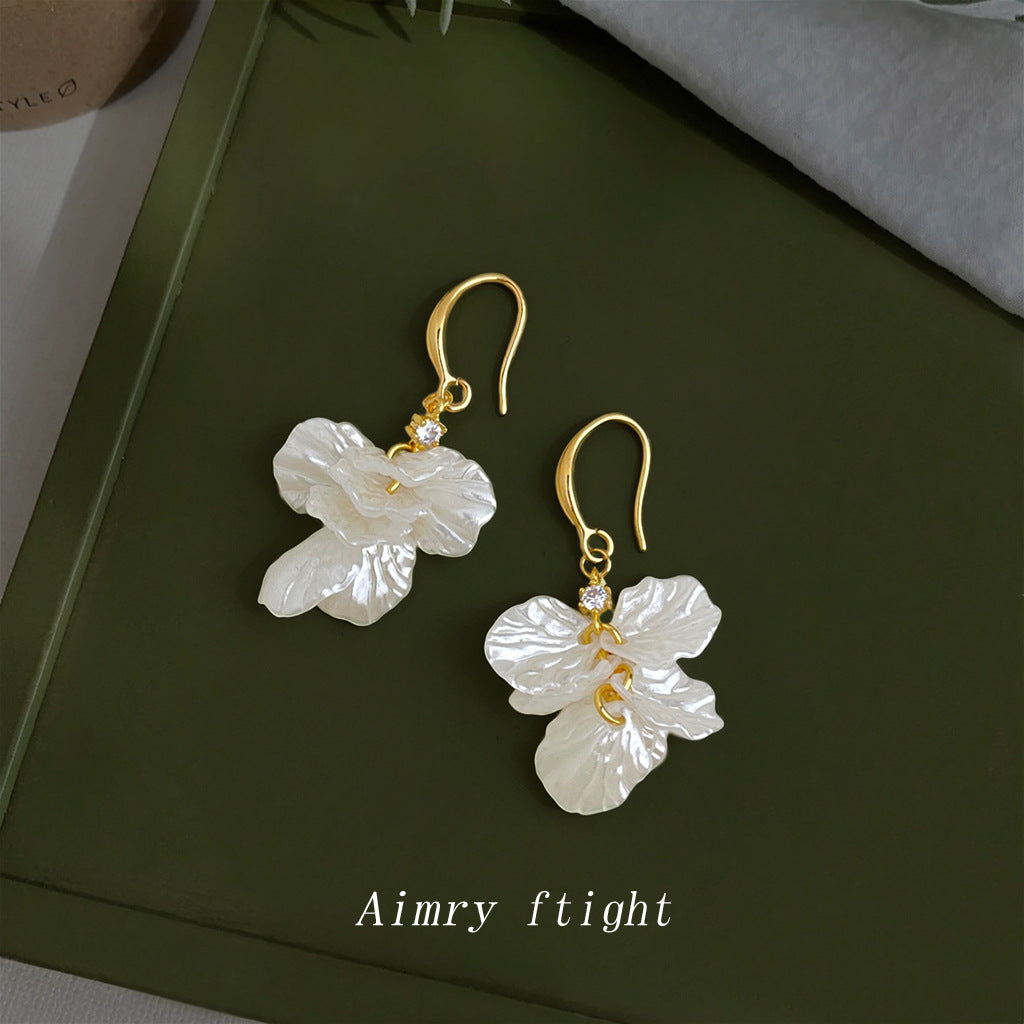 花朵流蘇耳環