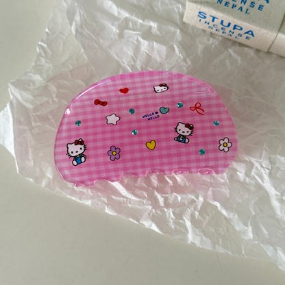 格紋簡約鯊魚夾