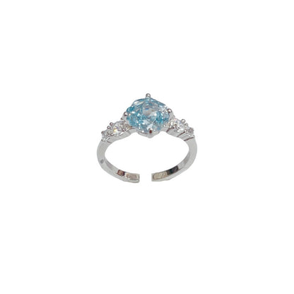 鋯石玫瑰可調式戒指