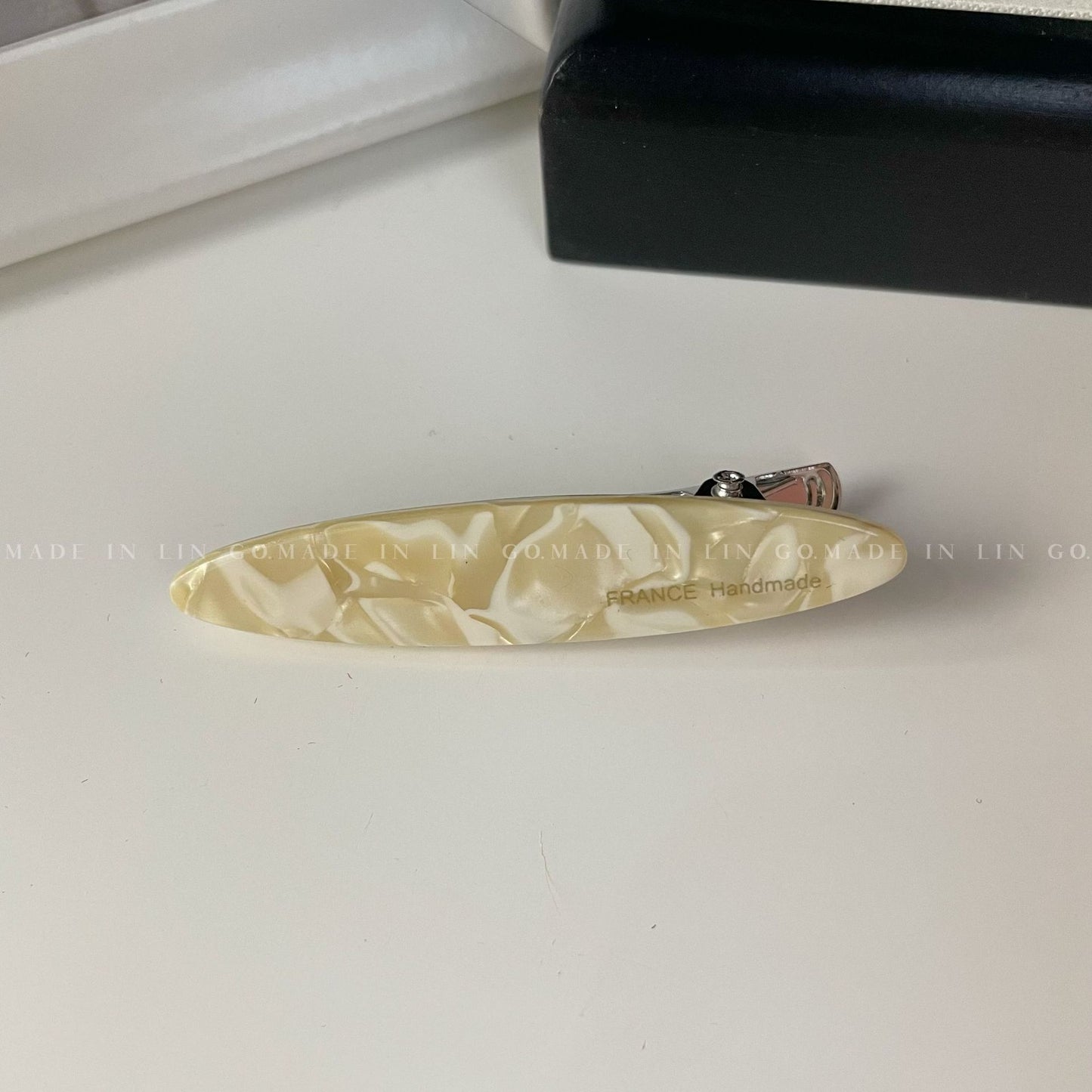 醋酸板材橢圓簡約髮夾