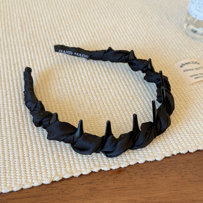 黑色扭紋纏繞髮箍