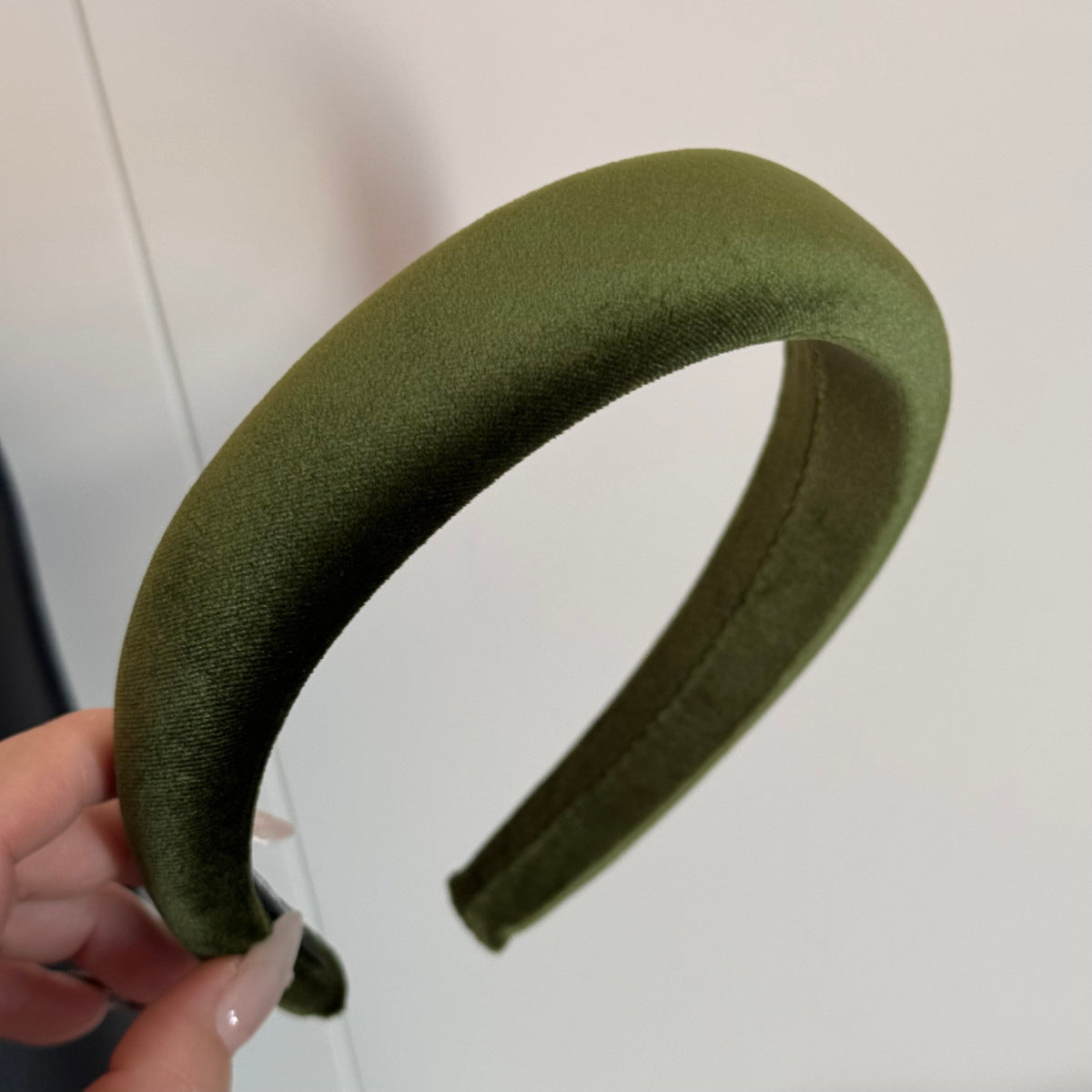 絨面寬版髮箍