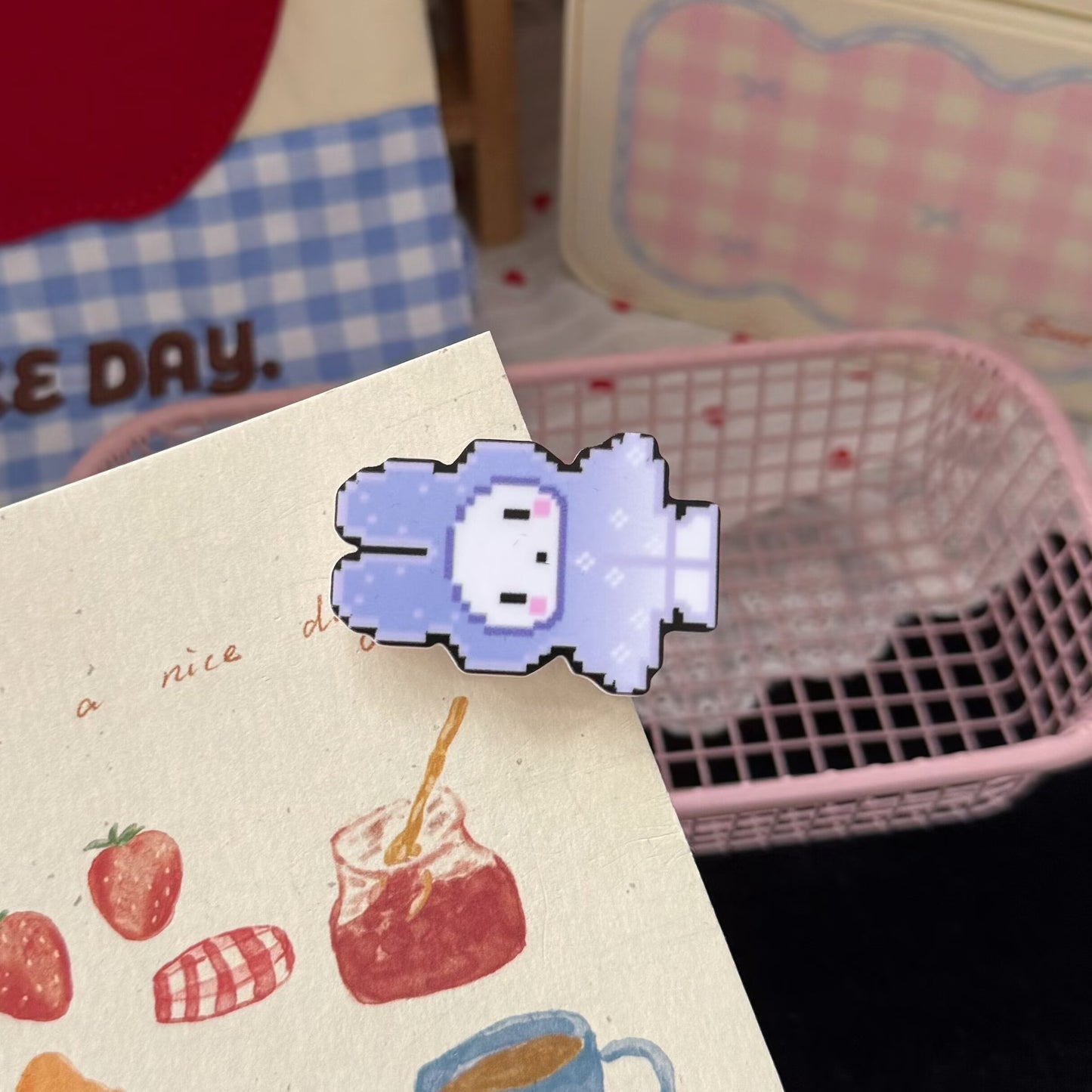繽紛兔子卡通髮夾