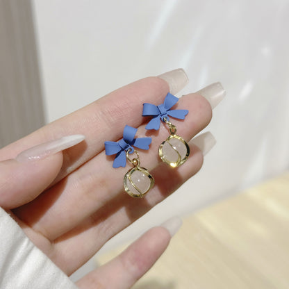 蝴蝶結花朵耳環－細節特寫29｜https://igowo.tw/
