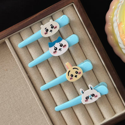 藍色壓克力卡通髮夾－商品主圖｜https://igowo.tw/