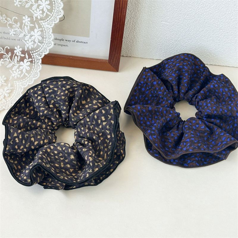 布面碎花波點髮圈－商品主圖｜https://igowo.tw/