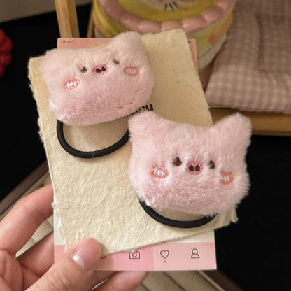 粉色卡通髮圈－商品主圖｜https://igowo.tw/