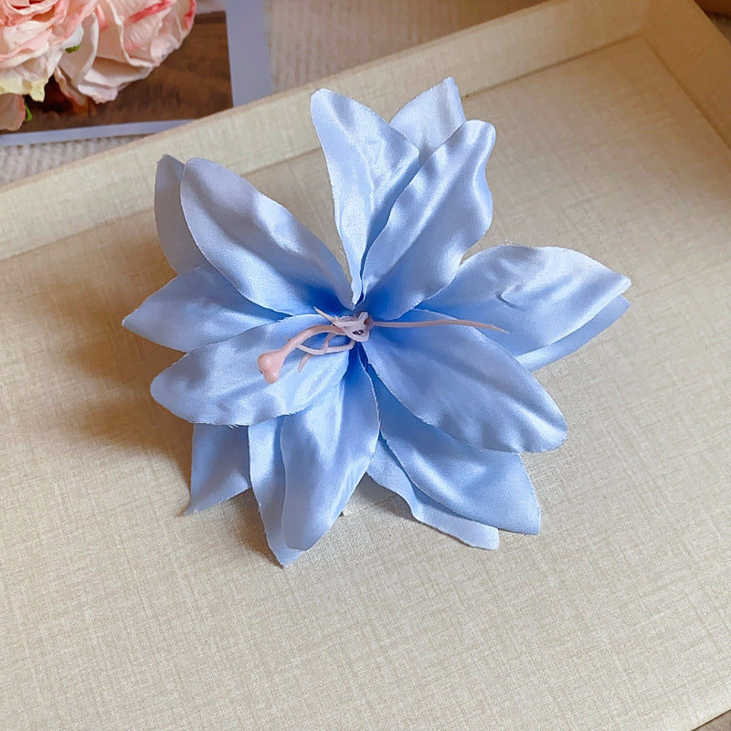 彼岸花亞克力花朵發夾新中式國潮氣質鴨嘴夾復古輕奢國風發飾批發