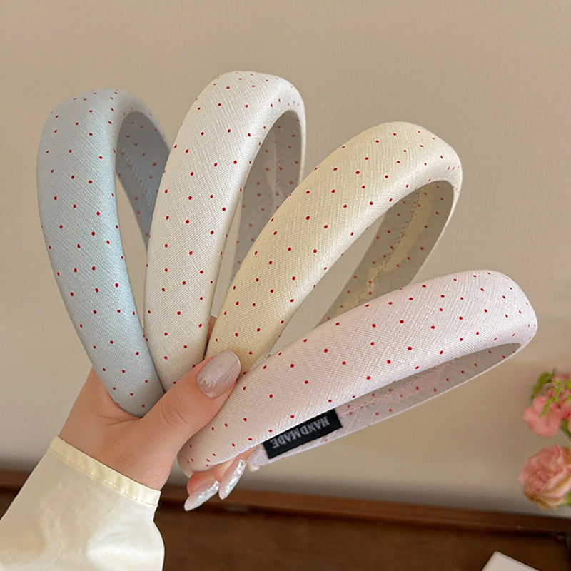 彩色波點髮箍－商品主圖｜https://igowo.tw/