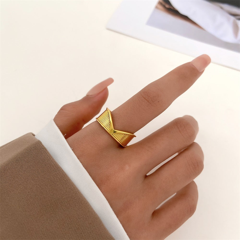 金屬簡約戒指－商品主圖｜https://igowo.tw/