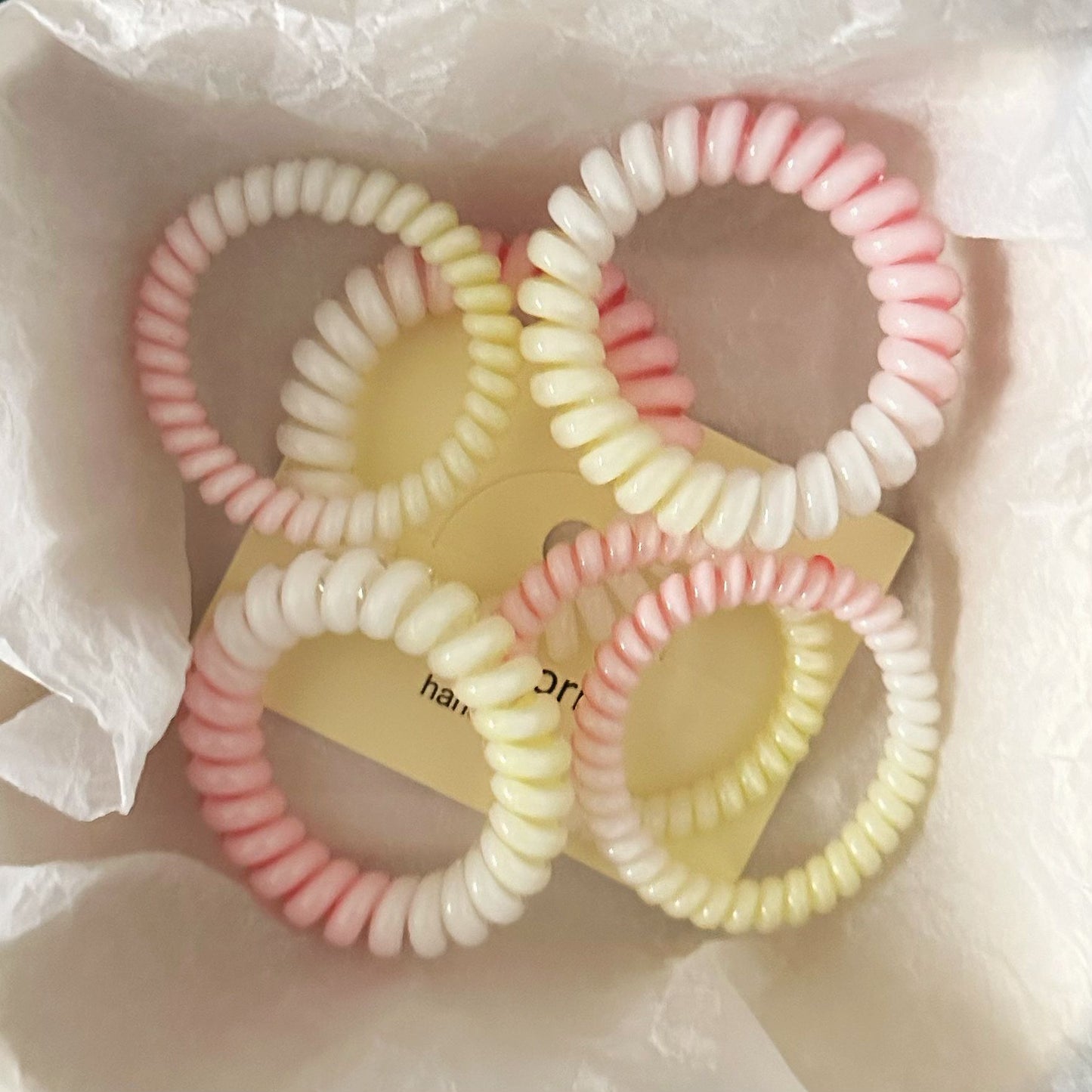 漸層粉色髮圈－商品主圖｜https://igowo.tw/