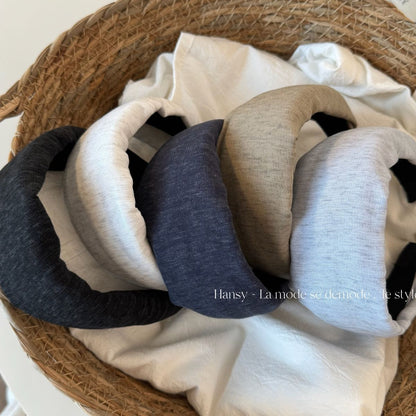 布面寬版復古髮箍－商品主圖｜https://igowo.tw/