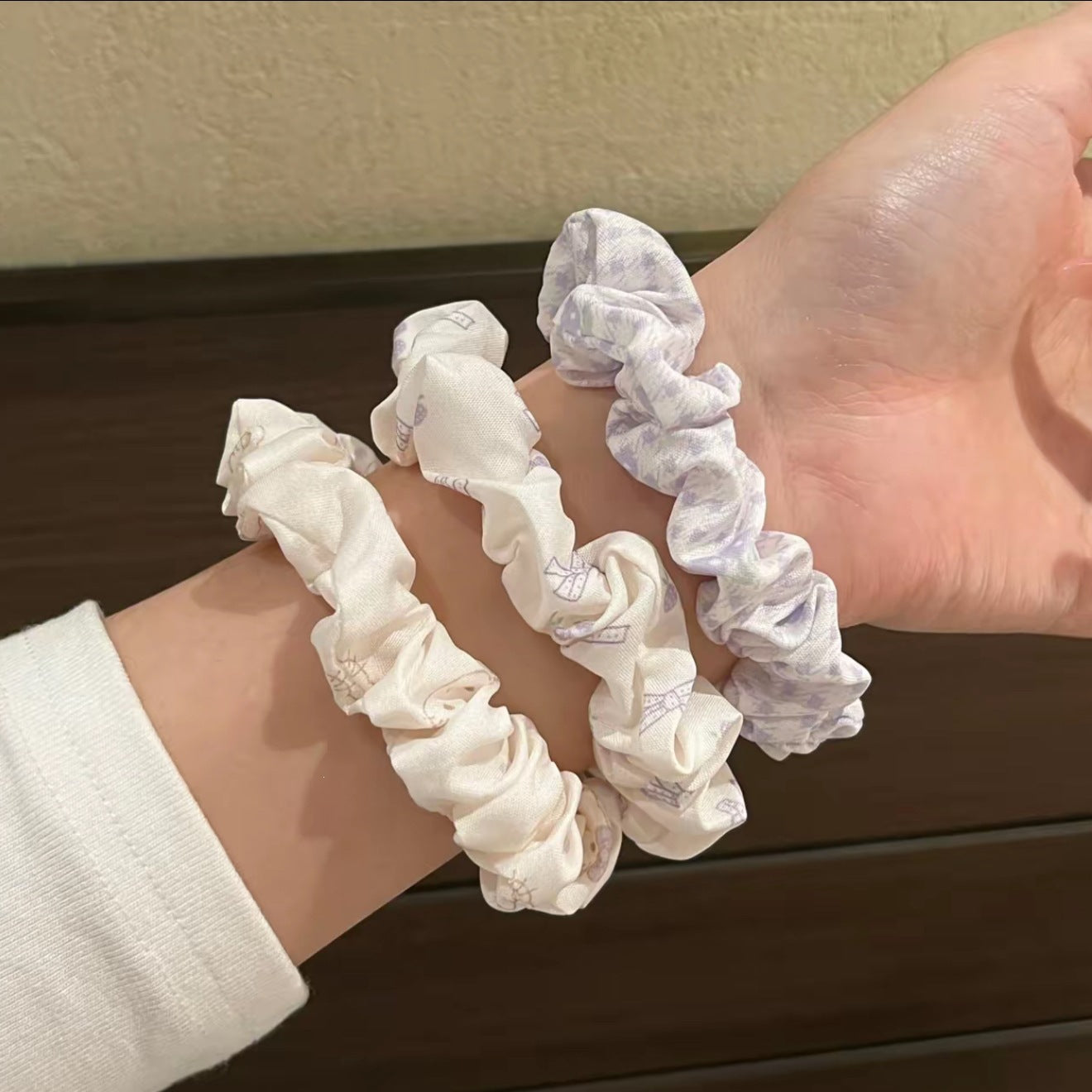 彈力繩碎花大腸圈髮圈