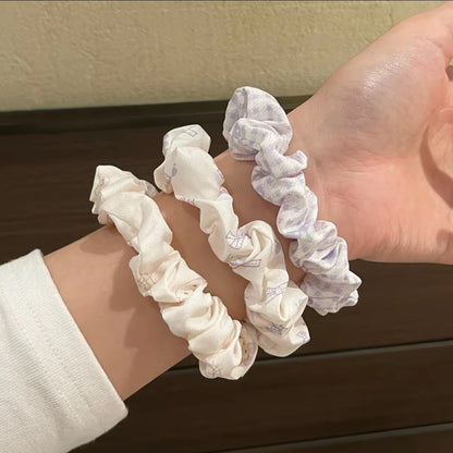 彈力繩碎花大腸圈髮圈