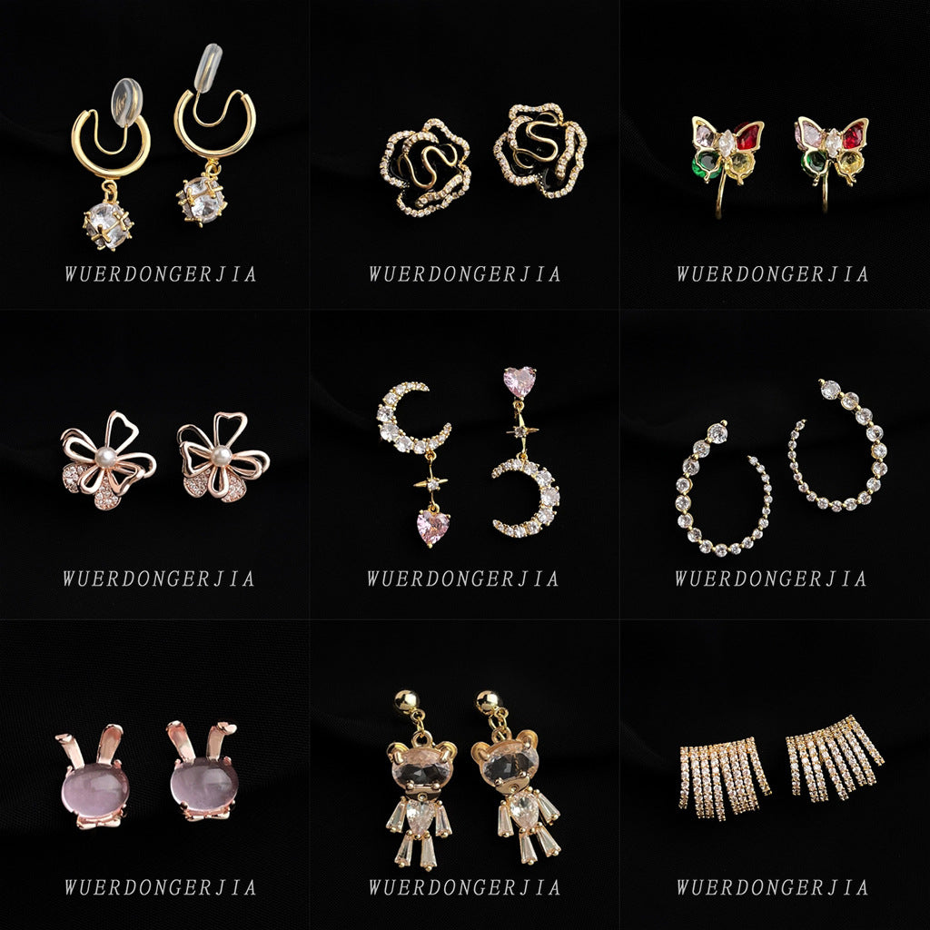 金色簡約耳夾－商品主圖｜https://igowo.tw/