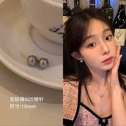 S925珍珠耳釘－細節特寫9｜https://igowo.tw/