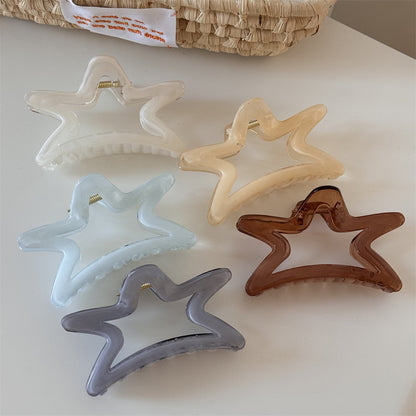 星星簡約鯊魚夾－細節特寫2｜https://igowo.tw/