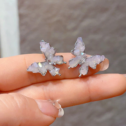 金色珍珠蝴蝶電鍍耳環－細節特寫24｜https://igowo.tw/