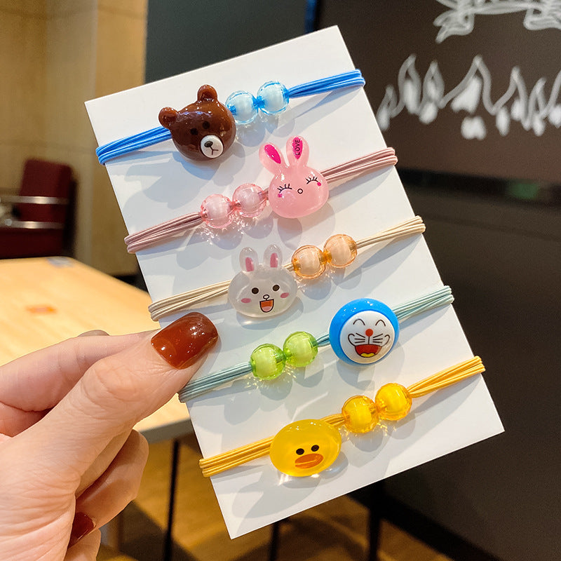 彈力繩卡通簡約髮圈－商品主圖｜https://igowo.tw/