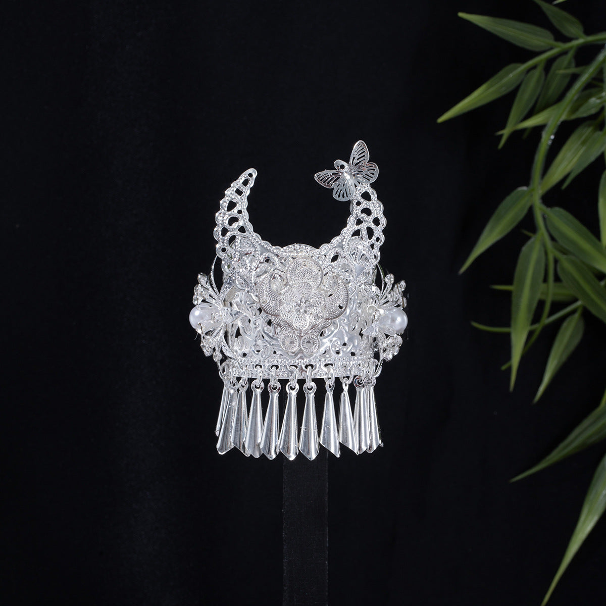 珍珠花朵流蘇鏤空飾品－5/吊墜隨機款細節｜https://igowo.tw/