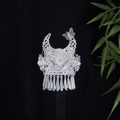 珍珠花朵流蘇鏤空飾品－5/吊墜隨機款細節｜https://igowo.tw/